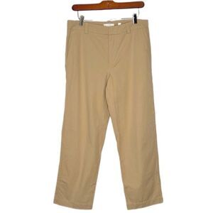 Vince Khaki Lightweight Cotton High Waisted Pants